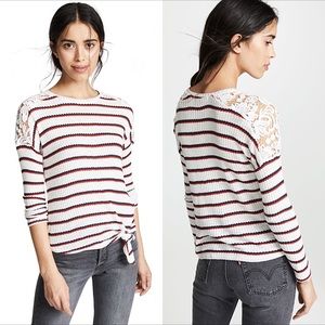 Generation Love Bleecker Lace Striped Long Sleeve